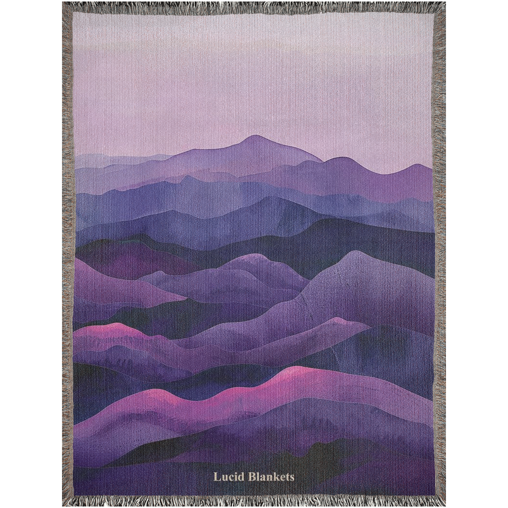Lucid Blankets | Purple Peaks